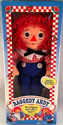 Hasbro Raggedy Ann & Raggedy Andy 12" Raggedy Andy Plush Doll School Bag