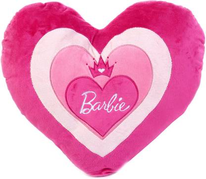 BARBIE Heart Shaped Cushion ( 45 X 45 Cms)  - 12 cm