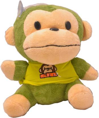 IndianGiftBazaar Monkey Car Hanging Soft Toy  - 5 inch