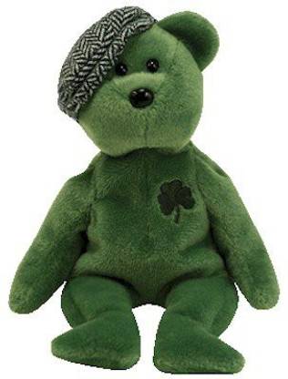 TY Beanie Babies Lots O'Luck Irish Bear (Bbom March 2007)