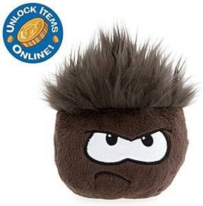 DISNEY S Club Penguin 4 Inch Plush Puffle Black  - 8 inch