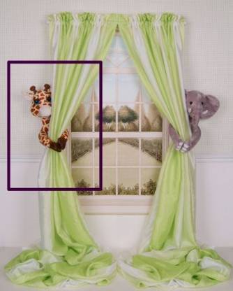 Curtain Critters Plush Jungle Safari Giraffe Curtain Tiebackcar