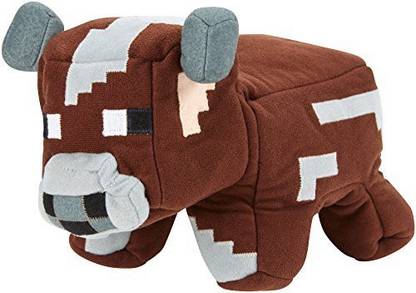 MATTEL Minecraft Reversible Plushcow To Raw Beef  - 7 inch