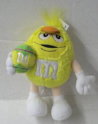 m&m's 10" Yellow M&Ms Plush Easter School Bag