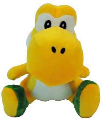 Global Holdings Nintendo Super Mario Bros Wii Plush 6" Yellow Yoshi  - 6.5 inch