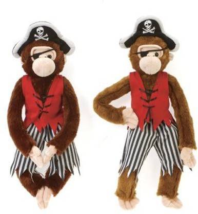 Fiesta Toys Ahoy Matey Plush Pirate Monkey Plush115"