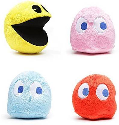 Pacman Pixels Movie Pac-man 6" Plush Set of 4 with Sound  - 24 inch