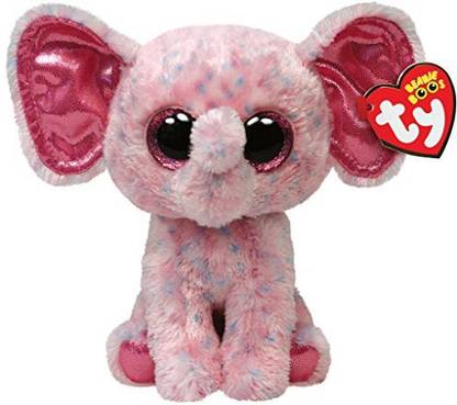 Ty Beanie Boos Ellie Pink Speckled Elephant Regular Plush  - 25 inch