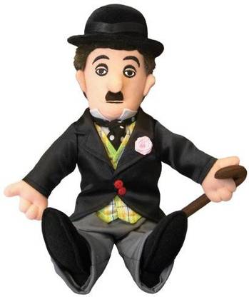 The Unemployed Philosophers Guild Charlie Chaplin Little Thinker Doll  - 20 inch