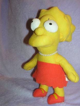 Nanco The Simpsons Plush 13" Lisa Simpson Doll