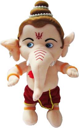 Delhitraderss Dlt Creations Baal Ganesh Soft Toy  - 11.5 inch