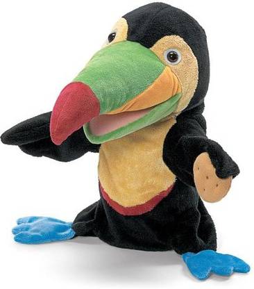 Playful Puppets Polly Want A Cracker Toucan 12" Gund Finger Puppets