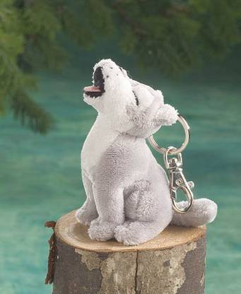 AHH! Products Howling Wolf Keychain  - 5 inch