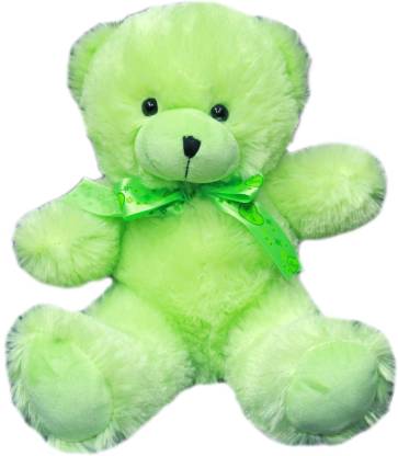 Soft Buddies Violet Bear - Light Green  - 10 inch