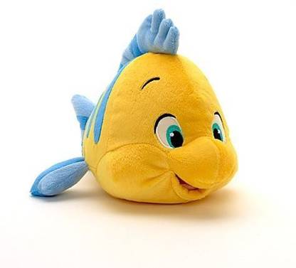 DISNEY The Little Mermaid: Flounder Plush 10''  - 25 inch