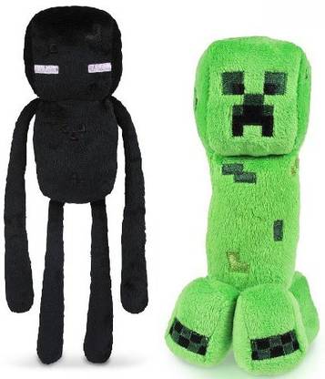 Minecraft 7" Plush Enderman & Creeper Set Of 2