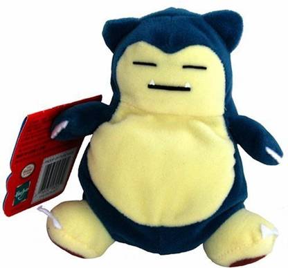 POKEMON Snorlax 1998 Bean Bag Plush 6"
