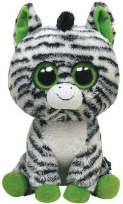 TY Boo Buddies Ty Beanie Boos Buddy Zigzag The Zebra  - 10 inch