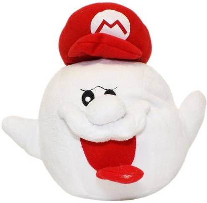 NINTENDO Super Mario Brothers Boo Ghost Mario Hat 8" Plush School Bag