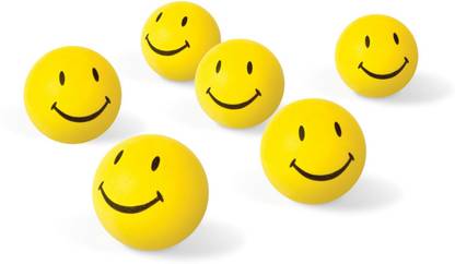 VRV Soft Toys Smiley Face Squeeze Ball Set Of 6  - 8 cm