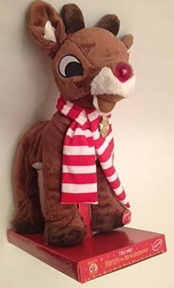 Dan Dee Rudolph The Rednosed Reindeer Animatronic Singing Moving