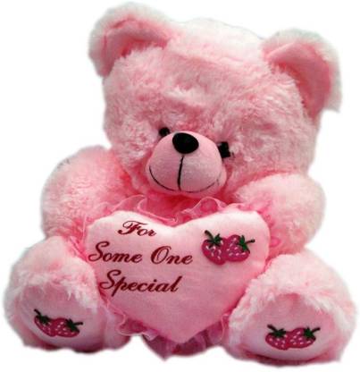 DEALbindaas Sitting Bear with Special Message on Heart 30 Cms  - 11.811 inch