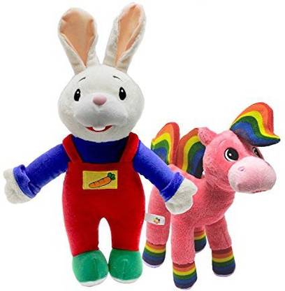 Baby First Corporation TV Plush Set - Harry the Bunny and Rainbow Horse  - 20 inch