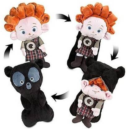 DISNEY Brave Triplet Bear Cub Reversible Plush Toy 13  - 10 inch