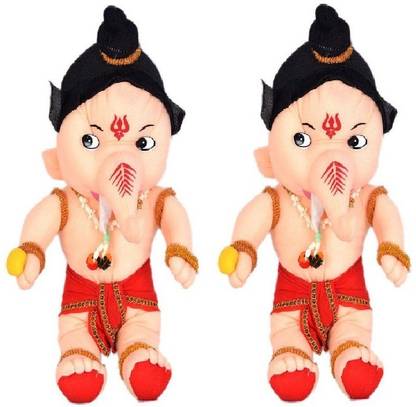 VRV Skin Colour Soft Lord Ganesha set of 2  - 25 cm