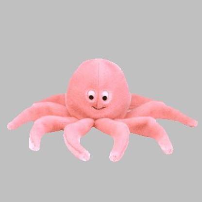 TY Beanie Babies Inky The Octopus