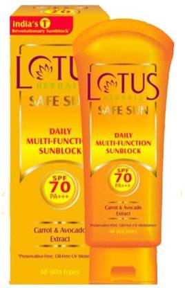 LOTUS Sunscreen - SPF 50 PA+++ Safe Sun