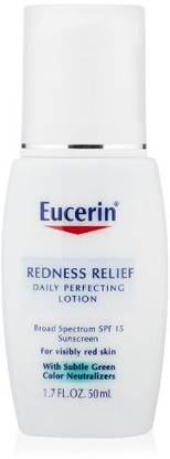 Eucerin Sunscreen - SPF 50 PA+++ Redness Relief Daily Perfecting Lotion