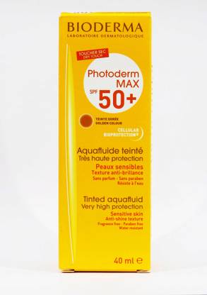 BIODERMA Sunscreen - SPF 50 PA+ Bioderma Photoderm Max Spf 50 + Tinted Aquafluid