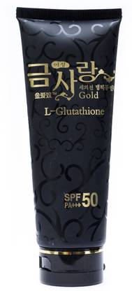 Mistine Sunscreen - SPF 50 PA+++ Gold L Glutathione Lotion