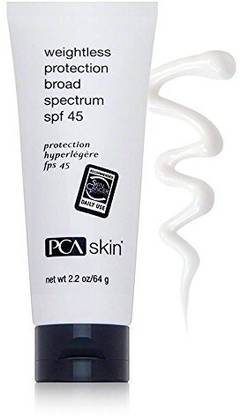 PCA Skin Sunscreen - SPF 50 PA+ Skin Weightless Protection Broad Spectrum SPF 45 - 2.2 oz Tube
