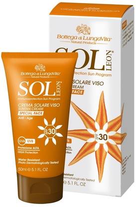 Bottega di Lungavita Sunscreen - SPF 30 PA+ Sol Leon Suntan Cream Face