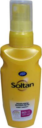 Boots Sunscreen - SPF 50 PA+++ Soltan Moisturising Suncare Spray