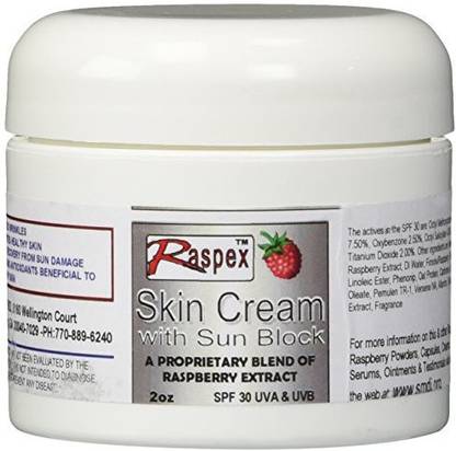 Raspex Sunscreen - SPF 50 PA+ Raspberry Cream with Sun Block