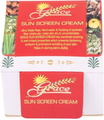 GRACE Sunscreen - SPF 10 to 15 PA+ Sunscreen Cream