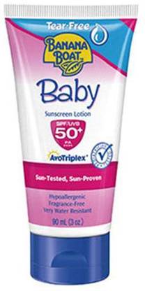 Banana Boat Sunscreen - SPF 50 PA+ Baby Sunscreen Lotion Spf50 - 90ml (3oz)