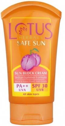 LOTUS HERBALS Sunscreen - SPF 30 PA++ Safe Sun Block Cream