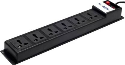 Generix Power+ Extension Cord Multiple Socket 1.5 Meters 6  Socket Extension Boards