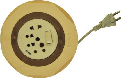 Sargam Strong body Extension cord with Best in class 4 meter for safety 5  Socket Extension Boards