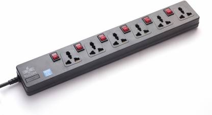 Elcom Spike Guard 6-Universal Sockets 6-Switches 6  Socket Extension Boards