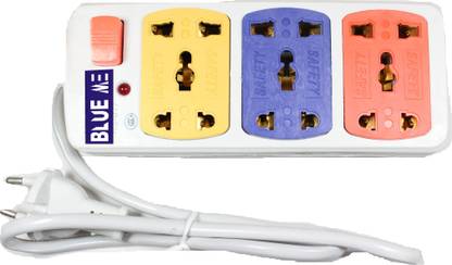Blue Me Extension Board Abs Imported 3  Socket Extension Boards