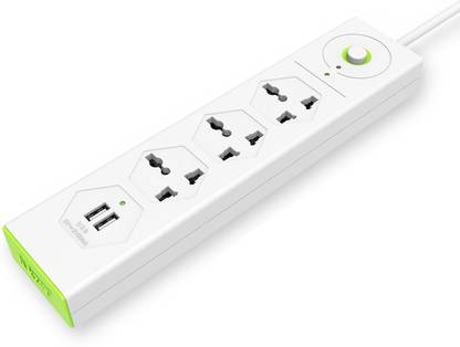 tukzer Spike Guard with 2 USB port 3  Socket Extension Boards
