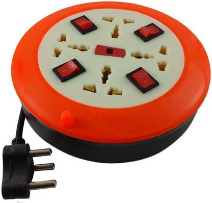 Care Case Random Colour Extension Board Spike Guard With Fuse 4  Socket Extension Boards