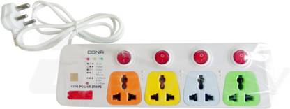 CONA Viva 4+4 2meter Power Cord 4  Socket Extension Boards
