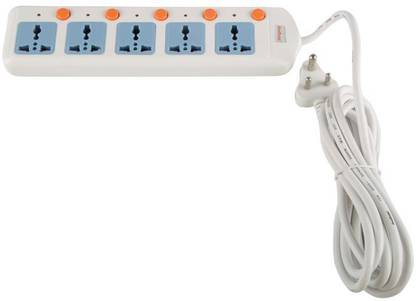 John Barrel 165 5-Way 1.5 Meters 10 Amps Universal 5  Socket Extension Boards