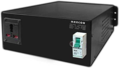 MX 220V to 110V Voltage Converter (2000 Watts) with Universal 15A Socket & MCP Switch 1  Socket Extension Boards